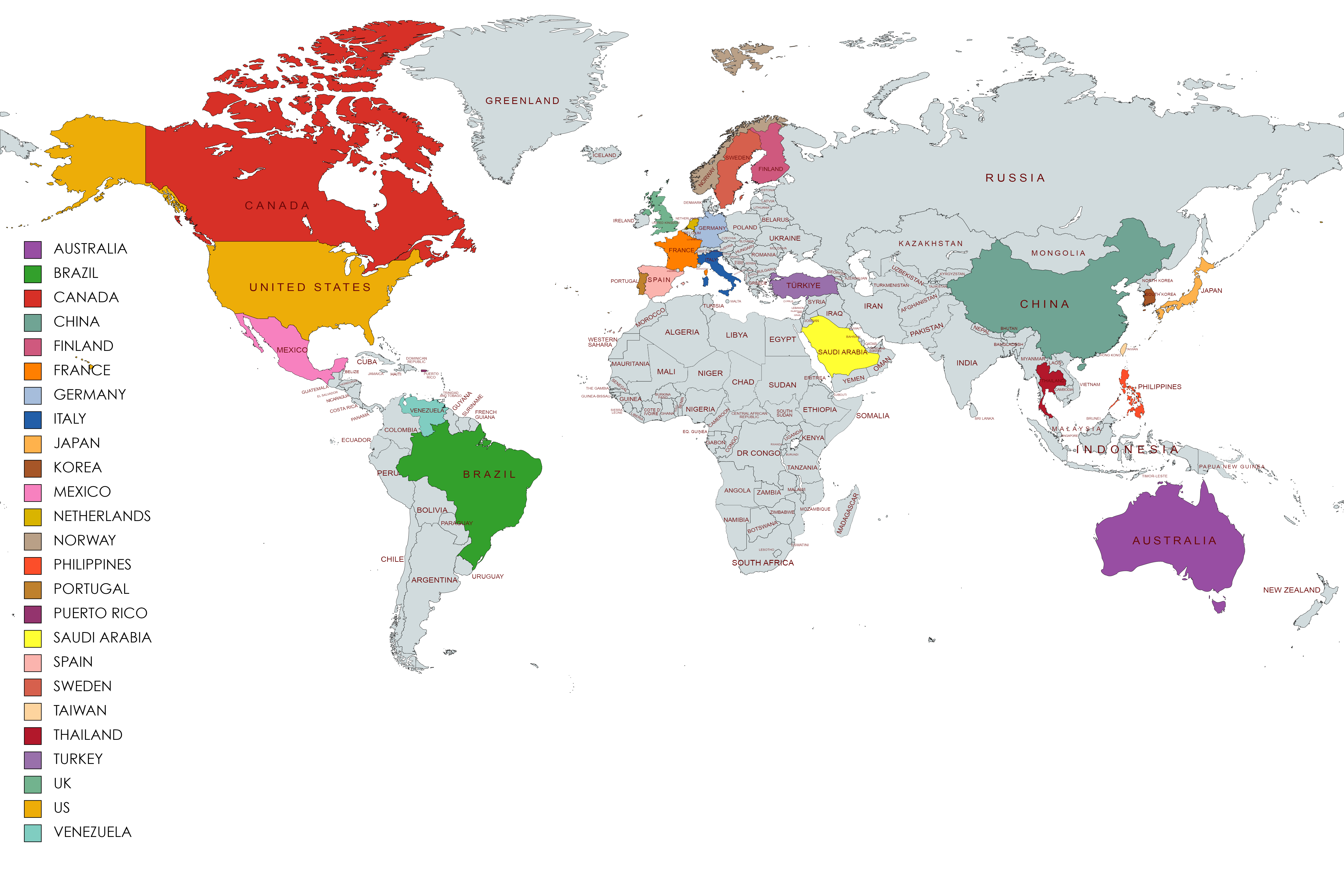 Our Global presence map